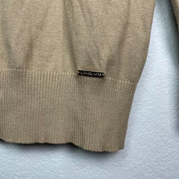 MICHAEL KORS Khaki Fringe Sweater Size S - Picture 5 of 7